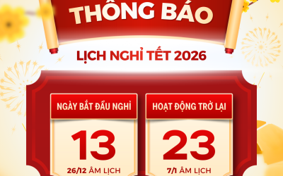 Thông báo nghỉ tết âm lịch 2026